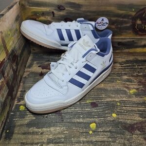 Adidas Men’s Forum Low CL IH7821 Core White /‎ Royal Blue Size 13 New